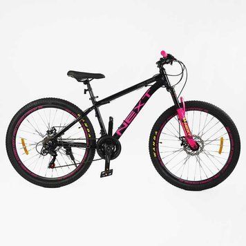 Спортивный велосипед горный 26" Corso Next рама 15" алюминий дисковые тормоза 21 скорость, рост 140-155 см NX-26368 фото