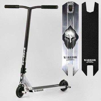 Трюковой самокат Best Scooter Warrior HIC-система алюминиевая дека колеса PU 120 мм ширина руля 58 см для Т-30401 фото