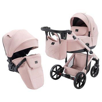 Коляска 2 в 1 Adamex Dolce Natura 2 rose з плоским складанням анатомічним матрацом та системою амортизації SAS 2672114530 фото