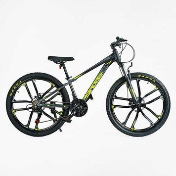 Спортивный велосипед горный 26" Corso SPIDER алюминиевая рама 13" скорости 21 для подростков рост 135-150 см SP-26775 фото