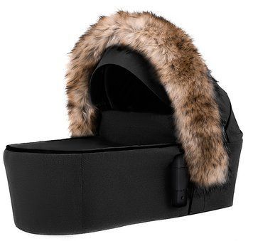 Ш fur для капюшона Bair коричневый универсальный для всех колясок с легким креплением и комфортом для детей. 2424275919 фото