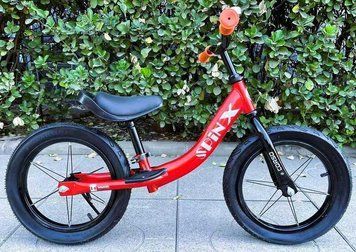 Беговел велобег Corso Spin-X для детей с надувными колесами 14 дюймов, регулируемое сиденье, стальная рама и PX-280-14 фото