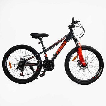 Спортивный велосипед детский горный 24" Corso &laquo;FENIX&raquo; рама 11" скорости 21 подростковый для детей 120-135 см FX-24912 фото