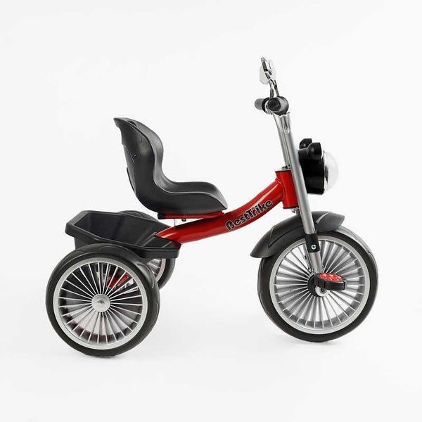 Триколісний велосипед для дітей Best Trike металева рама музична фара сидіння зі спинкою BS-69116 фото