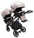 Коляска 2 в 1 для двойни Bair Kiwi DUO Soft BKD-455-1 капучино 2917329235 фото 8