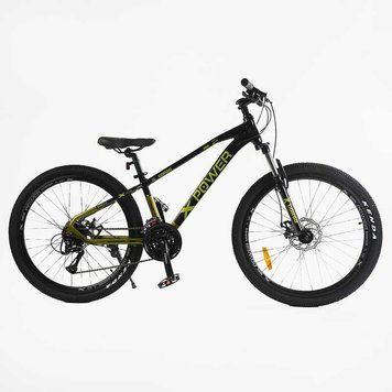 Спортивный велосипед горный 26" Corso X-POWER алюминиевая рама 13" скорости 24 для подростков рост 135-150 см PW-75122 фото