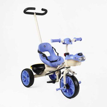 Велосипед 3-колесный "Best Trike" для детей с родительской ручкой музыкальная фара сиденье со спинкой BS-70362 фото