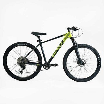 Спортивний велосипед гірський 29" Corso APEX рама 19" алюміній гідравлічні гальма 1х12 швидкістей зріст 172&nbsp;-180 см PX-29007 фото