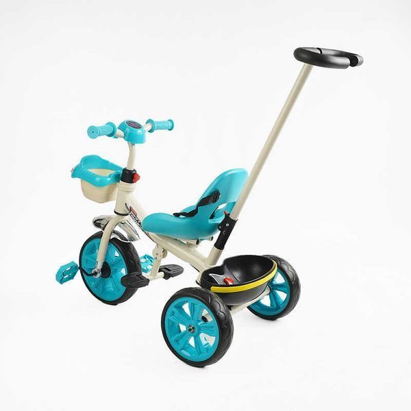Велосипед 3-х колісний "Best Trike" для дітей з батьківською ручкою музична фара сидіння зі спинкою BS-70815 фото