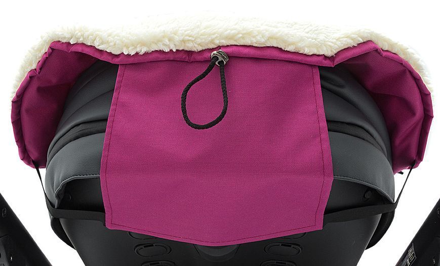 Зимовий конверт Babyroom Wool N-8 малиновий для дітей до -25&deg;C з хутряною підкладкою та захистом від вітру 2424275984 фото