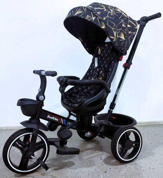 Трехколесный детский велосипед Best Trike Oscar с родительской ручкой поворотное сиденье складной руль корзина 6390 &ndash; 16-098 фото