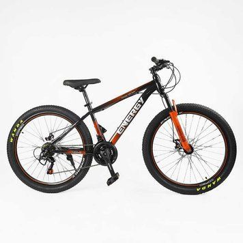 Спортивный велосипед горный 26" Corso ENERGY рама 15" сталь дисковые тормоза 21 скорость, рост 140-155 см EN-26418 фото