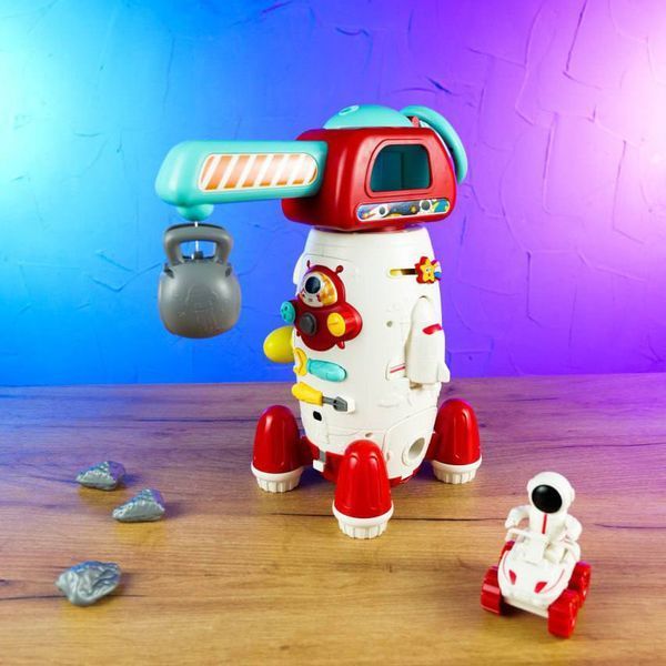 Развивающая игра "Космическая станция" сортер-трещотка для детей интерактивная игра с подвижными элементами и 2414750011 фото