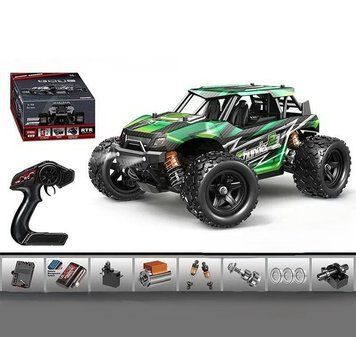 Джип на радіокеруванні 1:18 акумулятор 7.4 V пульт 2.4 G швидкість до 36 км/г протиударний корпус гумові шини HS18313 фото