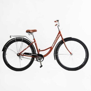 Велосипед городской Corso Montana 28'' стальная изогнутая рама 20" широкое сиденье скорость 1 рост 178-185 см MT-28366 фото