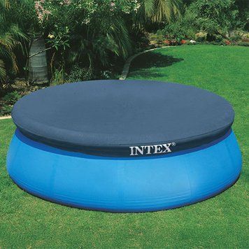 Тент Intex для бассейна 457 см водонепроницаемый полиэстер защита от загрязнений легкое установление 424 см 2525639421 фото