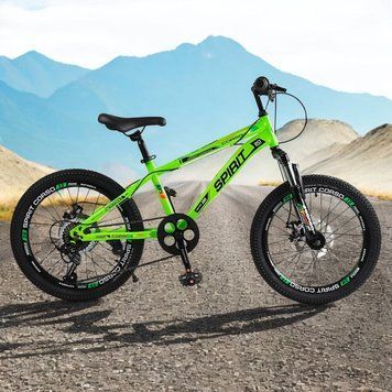 Спортивный велосипед детский горный 20" Corso Spirit рама 12" скорости 7 подростковый для детей 110-130 см ST-20622 фото