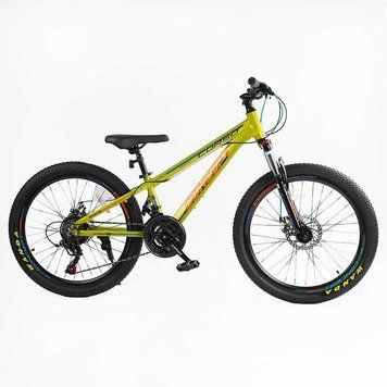 Спортивный велосипед детский горный 24" Corso &laquo;CONCEPT&raquo; рама 11" скорости 21 подростковый для детей 120-135 см CP-24010 фото