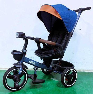 Трехколесный детский велосипед Best Trike Marco с родительской ручкой поворотное сиденье музыкальная фара 9155 / 307-05 фото