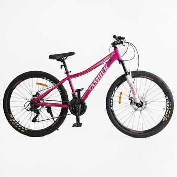 Спортивный велосипед Corso Amber 27.5" стальная рама 15" 21 скорость амортизация дисковый тормоз, 140-155 см MB-45744 фото