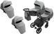 Коляска 2 в 1 для двойни Bair Kiwi DUO серый графит универсальная складная с люльками и прогулочными блоками 2525638484 фото 1