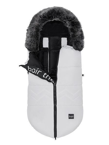 Зимовий конверт Bair Alaska Thermo білий для колясок з регульованим капюшоном для дітей до 3-х років 2780782709 фото