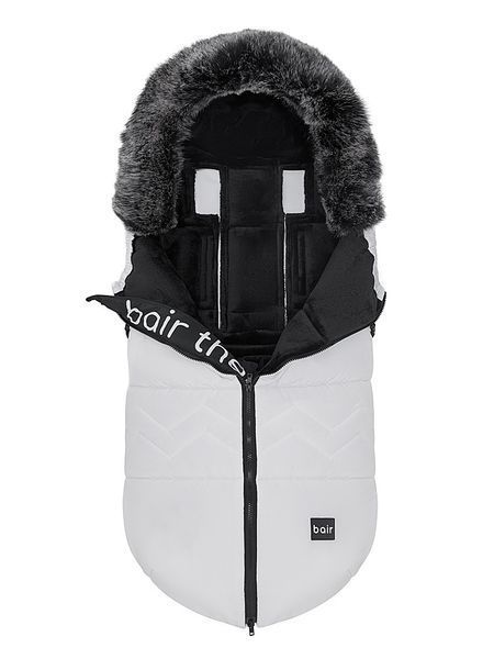 Зимовий конверт Bair Alaska Thermo білий для колясок з регульованим капюшоном для дітей до 3-х років 2780782709 фото