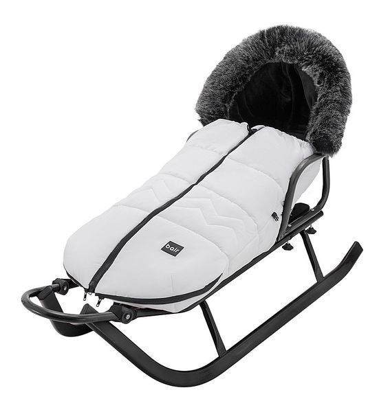 Зимовий конверт Bair Alaska Thermo білий для колясок з регульованим капюшоном для дітей до 3-х років 2780782709 фото