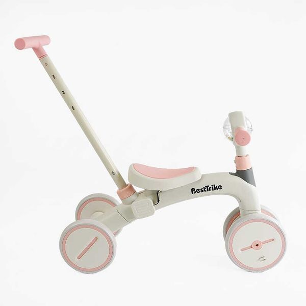 Трехколесный велосипед для детей Best Trike нейлоновая рама с регулируемой родительской ручкой BST-565 фото