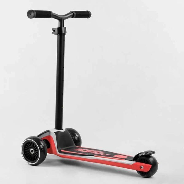 Триколісний самокат Best Scooter MAXI для дітей з регульованим алюмінієвим кермом та світлом коліс 4-8 років HW-00505 фото