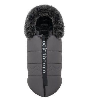 Зимний конверт для коляски Bair Alaska Thermo графит для детей 0-3 года с регулируемым капюшоном и молнией. 2749921597 фото