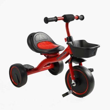 Трехколесный детский велосипед Best Trike стальная рама светомузыкальная колонка резиновые колеса BS-44105 фото