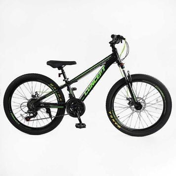 Спортивный велосипед детский горный 24" Corso &laquo;CONCEPT&raquo; рама 11" скорости 21 подростковый для детей 120-135 см CP-24790 фото