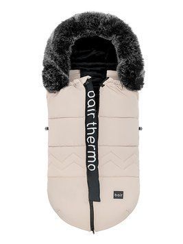 Зимовий конверт Bair Alaska Thermo для колясок бежевий для дітей 0-3 роки з регульованим капюшоном та блискавками 2780782713 фото