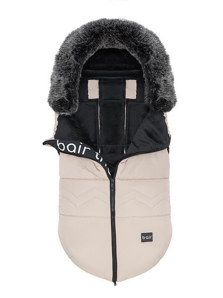 Зимовий конверт Bair Alaska Thermo для колясок бежевий для дітей 0-3 роки з регульованим капюшоном та блискавками 2780782713 фото