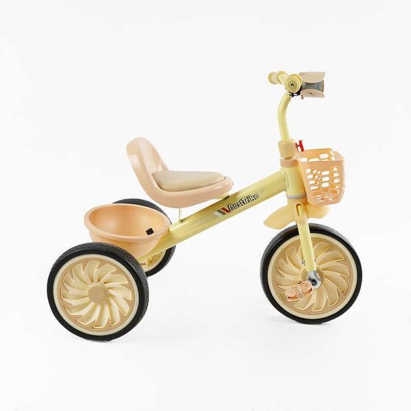 Велосипед трехколесный для детей Best Trike с металлической рамой музыкальной фарой и корзинами для игрушек BS-33260 фото