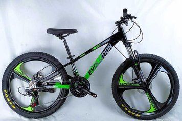 Спортивный велосипед детский горный 24" Corso Evolution рама 11" литой обод 21 скорость рост 120-135 см EV-24203 фото