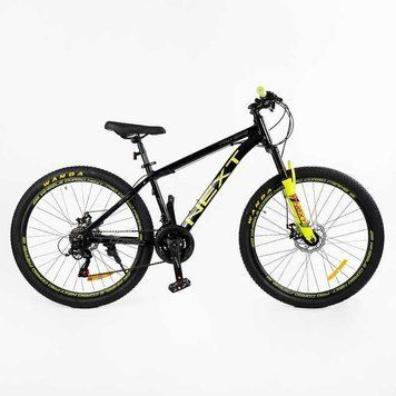 Спортивный велосипед горный 26" Corso Next рама 15" алюминий дисковые тормоза 21 скорость, рост 140-155 см NX-26167 фото