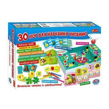 Великий набор игр &laquo;Учимся читать&raquo; 30 развивающих игр для детей от 3 лет обучения чтению и логике. 12109098У фото