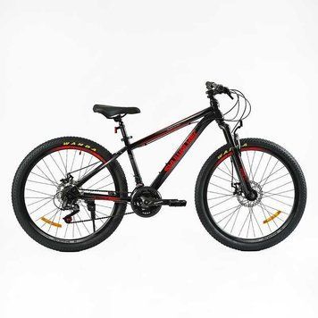 Спортивный велосипед горный 26" Corso Skywalker рама 15" сталь дисковые тормоза 21 скорость, рост 140-155 см SW-26312 фото
