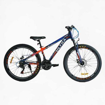 Спортивный велосипед горный 26" CORSO ULTRA алюминиевая рама 13" скорости 21 для подростков рост 135-150 см 2537714991 фото